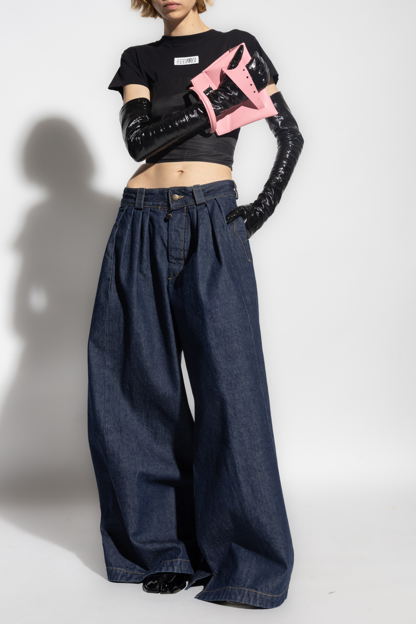 Navy blue Wide leg jeans Maison Margiela - GenesinlifeShops